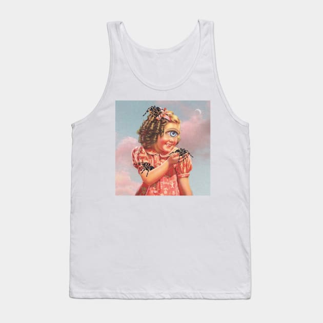 Cyclops Daughter Collage Art Tank Top by cosmiceden